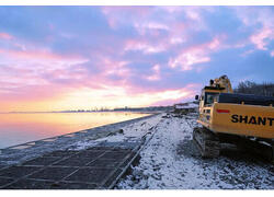 На&nbsp;берегу Азовского моря в&nbsp;Мариуполе реконструируют пляжную зону и&nbsp;набережную