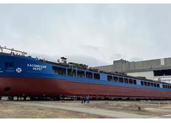 На&nbsp;СЗ &laquo;Лотос&raquo; спущен на&nbsp;воду сухогруз &laquo;Каспийский берег&raquo; проекта RSD49