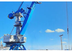 В&nbsp;порту Усть-Луга введены в&nbsp;строй 2 портальных крана серии &laquo;Аист&raquo;