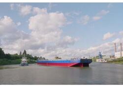 Самусьский ССРЗ (Томская область) спустил на&nbsp;воду десятую баржу проекта RDB66.68M