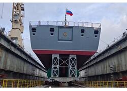 На&nbsp;СЗ &laquo;Северная верфь&raquo; спущен на&nbsp;воду фрегат проекта 22350 &laquo;Адмирал флота Советского Союза Исаков&raquo;