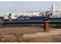 В&nbsp;Псковской области спущен на&nbsp;воду новый СВП проекта А25ПС для ФСБ России