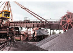 Лебединский ГОК модернизировал производство: введён в&nbsp;эксплуатацию новый роторный укладчик-заборщик